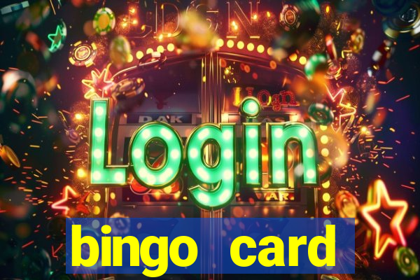 bingo card generator with pictures